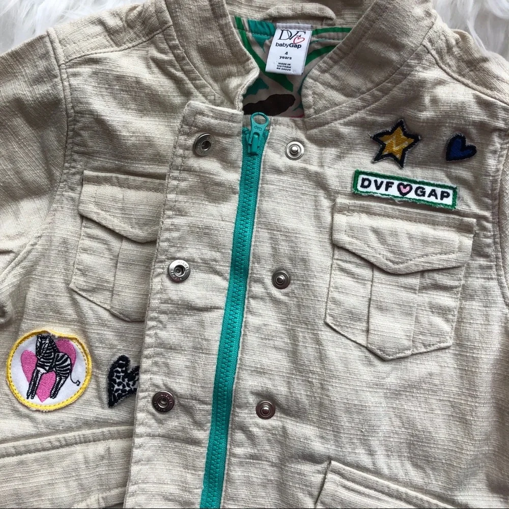 Diane von Furstenberg for gap patch jacket 4 girls